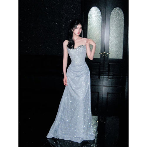 Elegant Strapless Mermaid Evening Dress