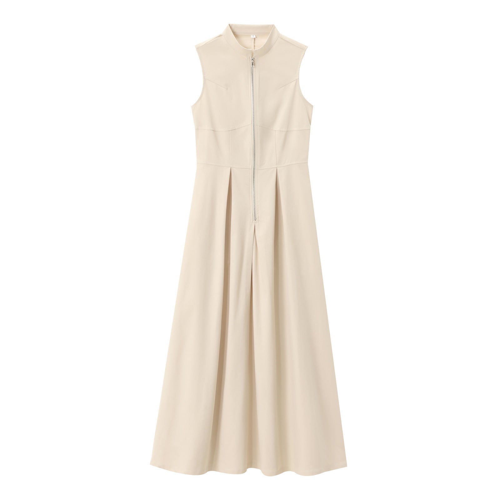 Womens A-Line Sleeveless Midi Dress