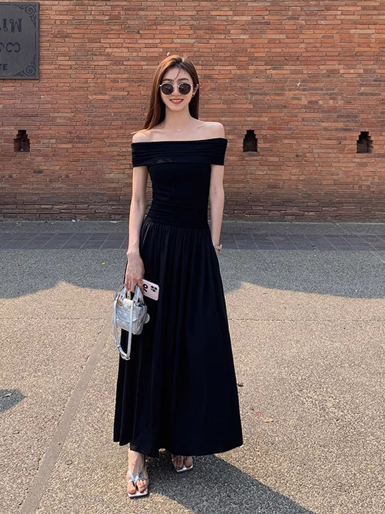 One-Shoulder Chiffon Dress