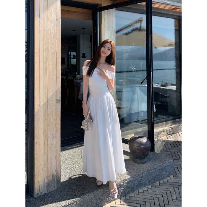 One-Shoulder Chiffon Dress