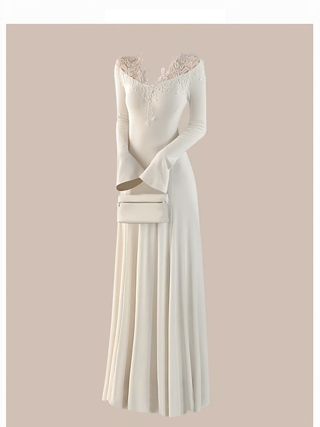 Korean Style Lace V-Neck Dress